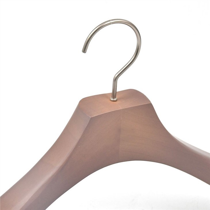 Manufacturer Custom Brand Shop Wide Shoulder Hangers Wooden Suit Hanger