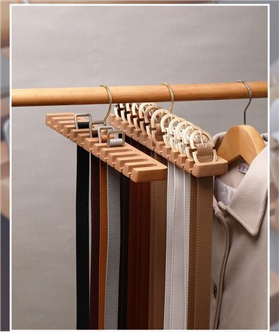 Solid Wooden Belt Organizer